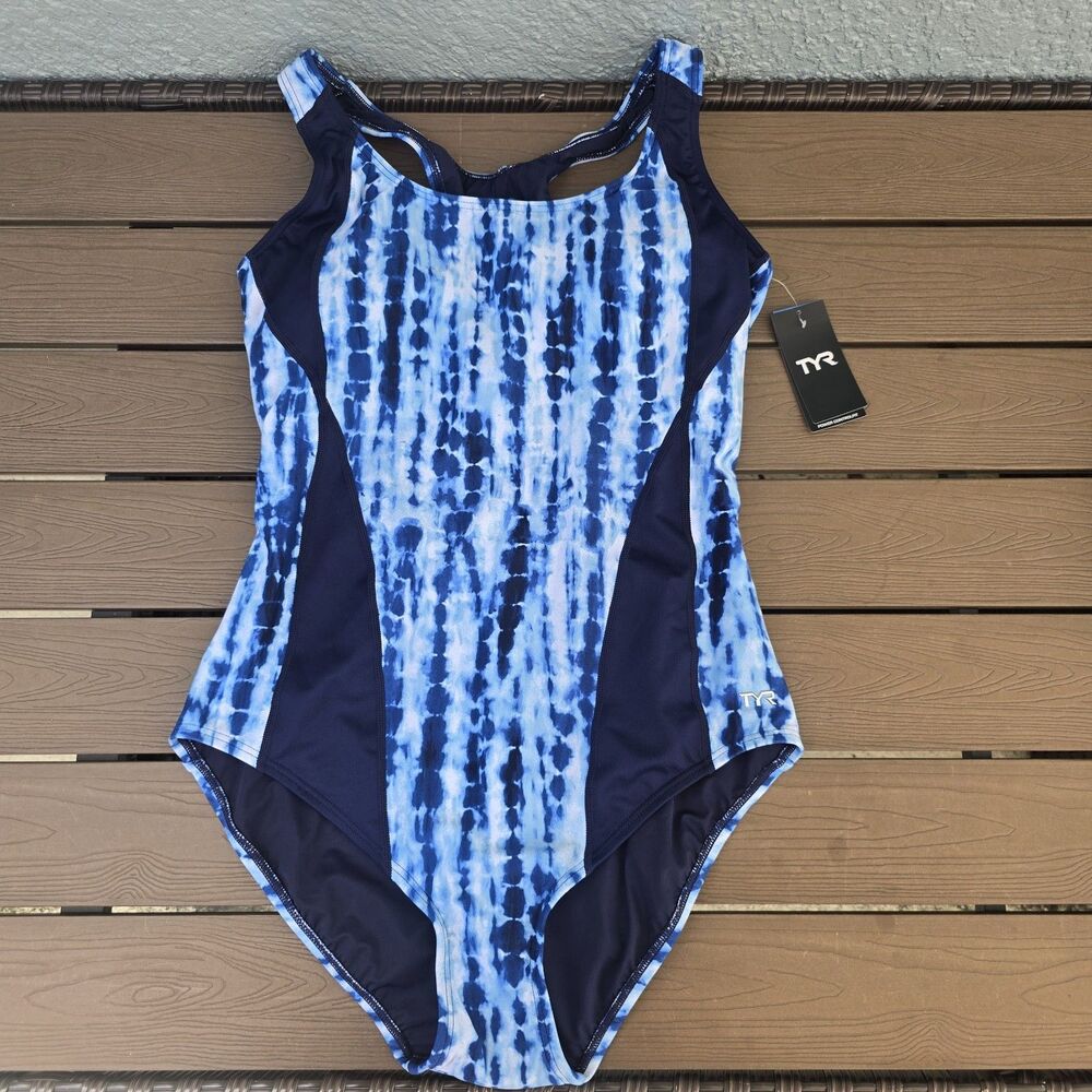 TYR Women's Durafast Ophidian Max Splice Controlfit One Piece Swim Sz 16 New